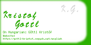 kristof gottl business card