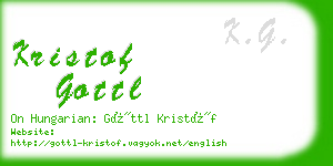 kristof gottl business card